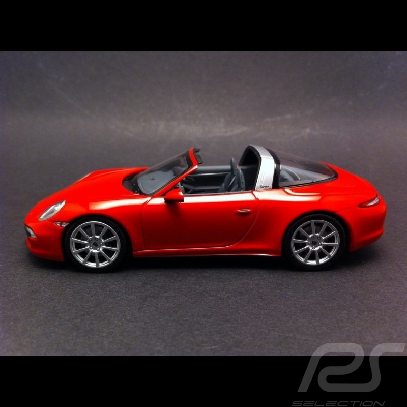 Porsche 991 Targa 4 indian red 1/43 Minichamps 410062440