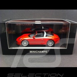 Porsche 991 Targa 4 indischrot 1/43 Minichamps 410062440