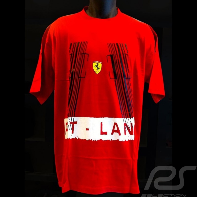 T-shirt Ferrari Pit lane rot Herren