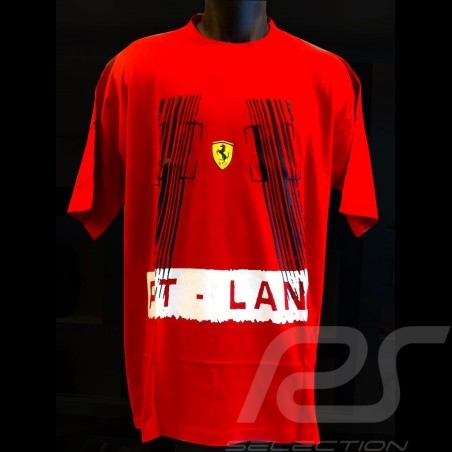 T-shirt Ferrari Pit lane rot Herren