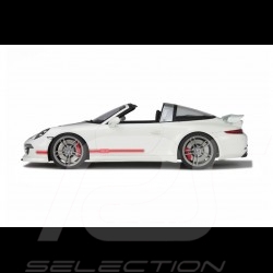 PREORDER Porsche 991 Targa Techart 2016 white / grey / red 1/18 GT Spirit GT108