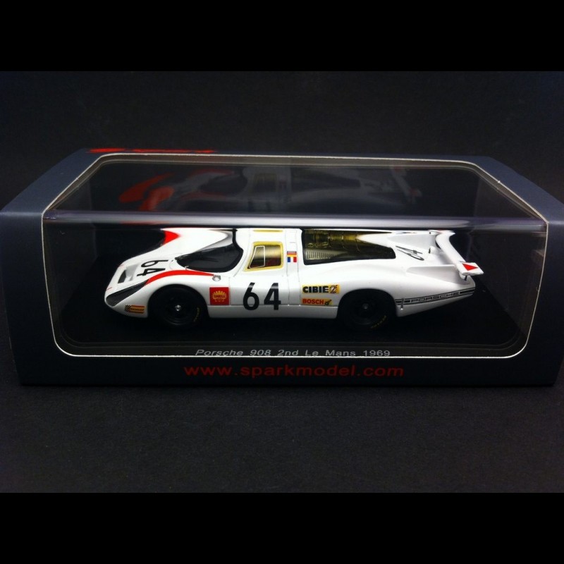 Porsche 908 Le Mans 1969 n° 64 1/43 Spark S4746