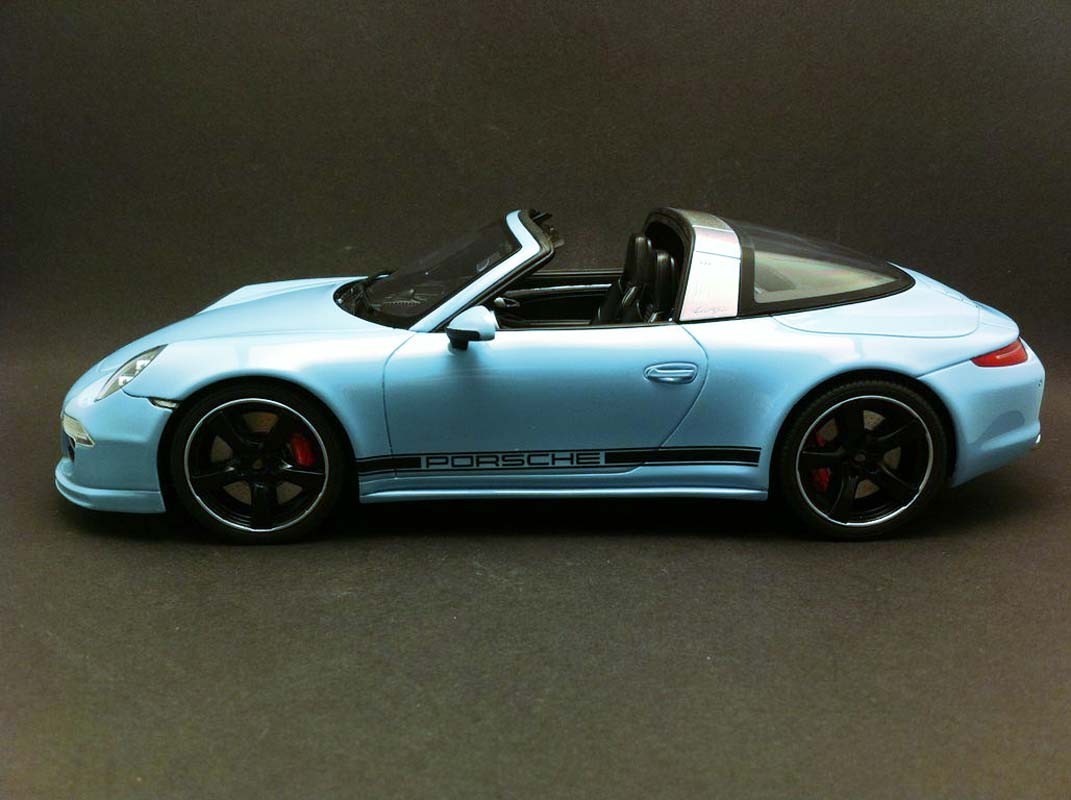 Porsche 911 Type 991 Targa 4s Gulf Blue 1 18 Spark Wax Selection Rs