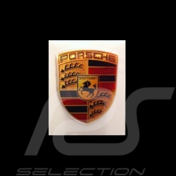 Set de 2 autocollants 3D Porsche 2,5 x 2 cm Crest 3D sticker Wappen-Aufkleber