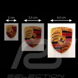 Autocollant 3D Porsche 5.5 x 4.2 cm Crest 3D sticker Wappen Aufkleber