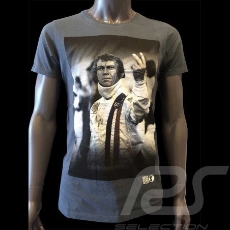 T-Shirt Steve McQueen The man Le Mans marineblau - Herren