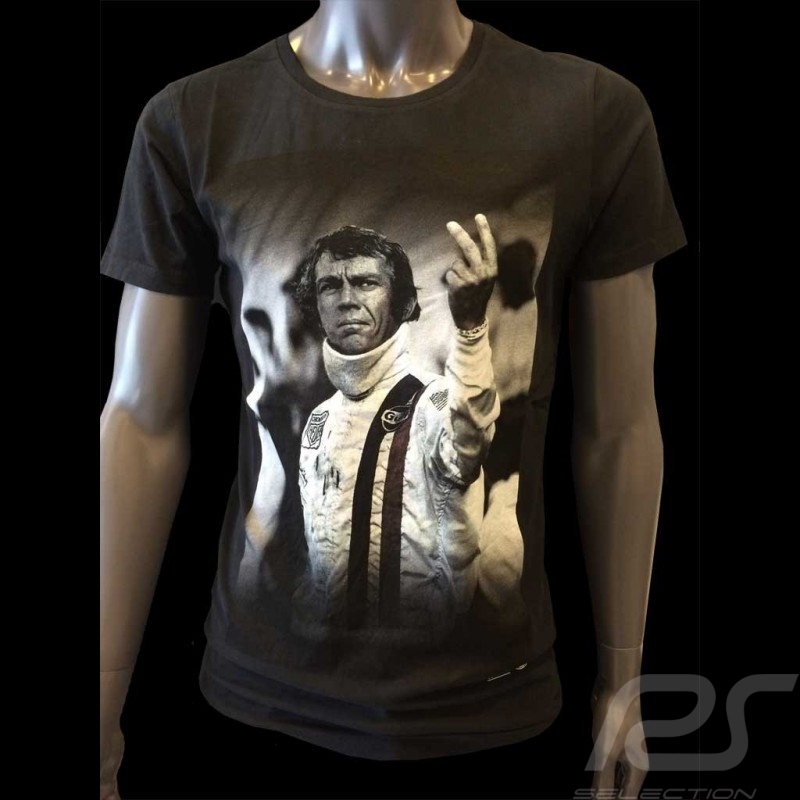 T-shirt  Steve McQueen The man Le Mans black - Men