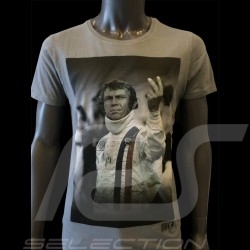 T-Shirt Steve McQueen The man Le Mans grau - Herren