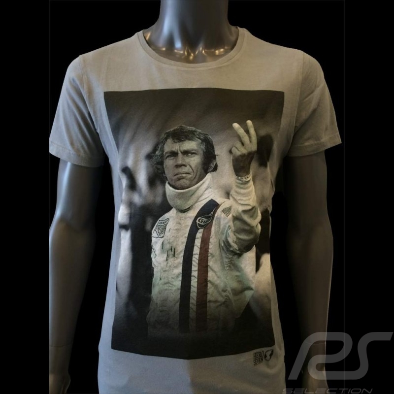 T-Shirt Steve McQueen The man Le Mans grau - Herren