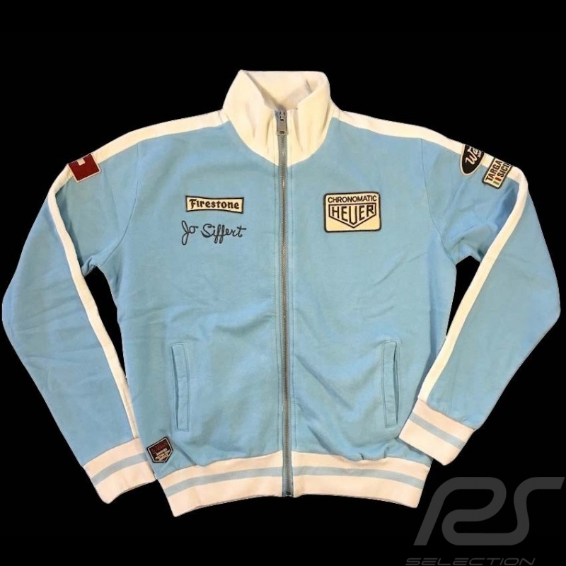 Hoodie jacket Jo Siffert n° 12 Gulf blue - men