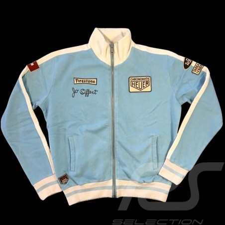Hoodie jacket Jo Siffert n° 12 Gulf blue - men