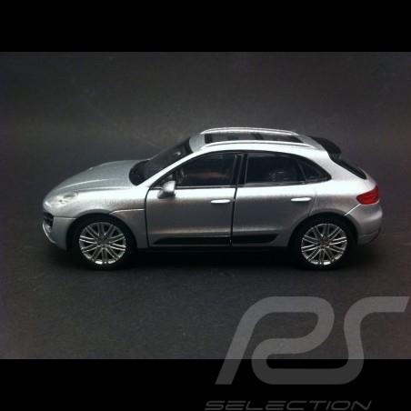 Porsche Macan Turbo  Welly  gris jouet à friction pull back toy Spielzeug Reibung