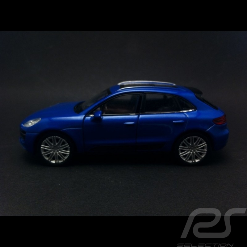 Porsche Macan Turbo blau Spielzeug Reibung Welly