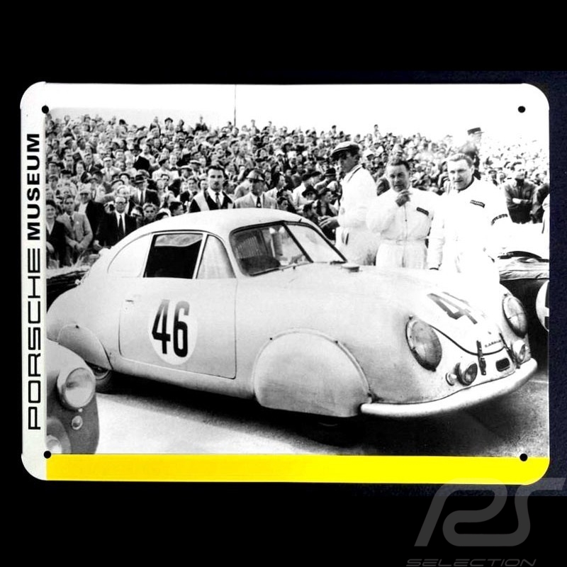 Blechschild Porsche 356 SL n° 46 24 h du Mans 1953 20 x 15 cm MAP07018014