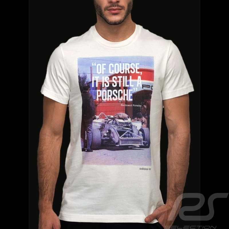 T-shirt Porsche "Of course it is still a Porsche" Adidas weiß - Herren
