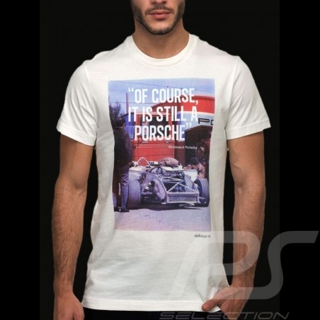 T-shirt Porsche "Of course it is still a Porsche" Adidas weiß - Herren