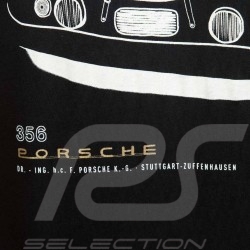  T-shirt Porsche 356 n° 46  Adidas schwarz - Herren