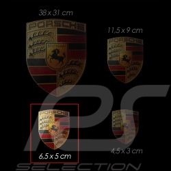 Set von 4 Wappen-Aufkleber Porsche 6.5 x 5 cm