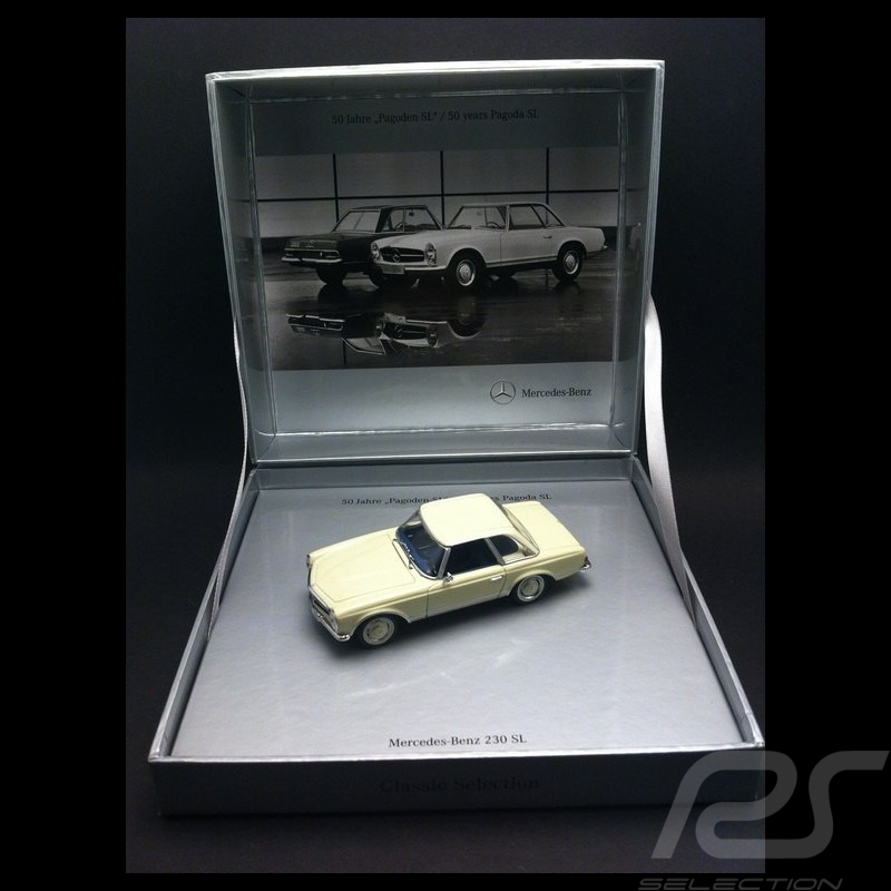 Mercedes-Benz 230 SL Pagoda Ivory white 1/43 Minichamps B66041024
