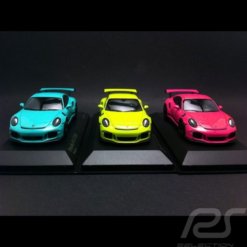 Trio Porsche 991 GT3 RS 2014 1/43 Minichamps 413063247 413063248 413063249