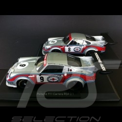 Duo Porsche 911 2.1 Carrera RSR Martini Nürburgring 1974 n° 8 / Watkins Glen 1974 n° 9 1/18 Norev 187421 187420