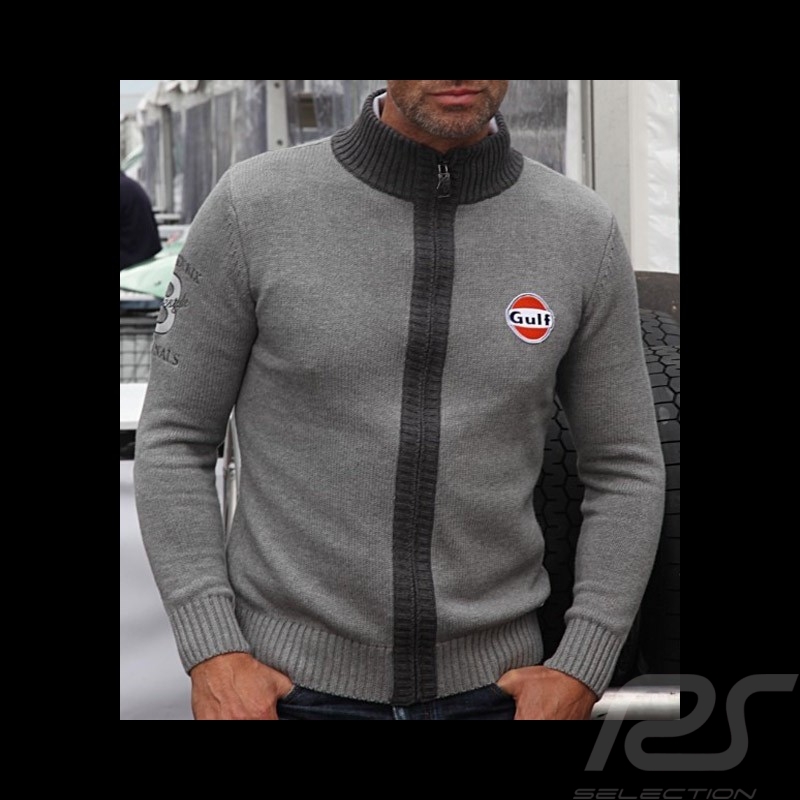 Cardigan Gulf strickweste n° 8 grau - Herren