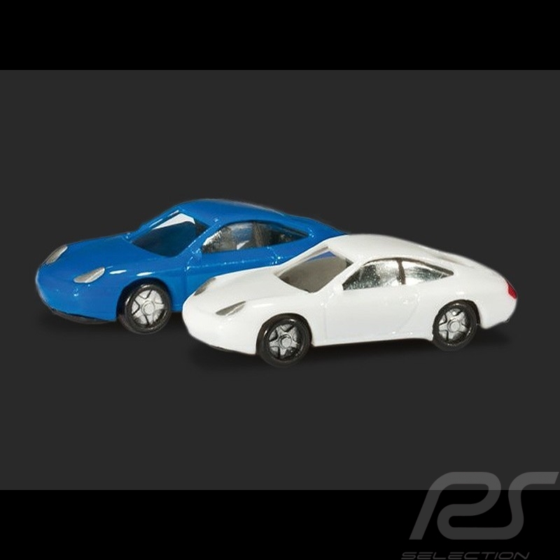Duo Porsche 996 weiß und blau 1/160 N Herpa 065122-002 
