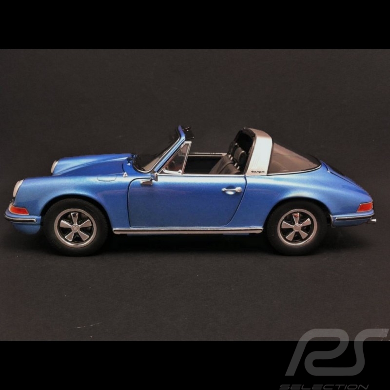 Porsche 911 2.4 S Targa 1972 Gemini blue 1/18 Schuco 450035400