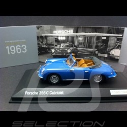 Porsche 356 C cabriolet 1963 bleu 1/43 Minichamps WAP0205500H