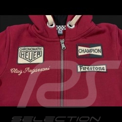 Veste hoodie Clay Regazzoni rouge - enfant  jacket kid Jacke kinder