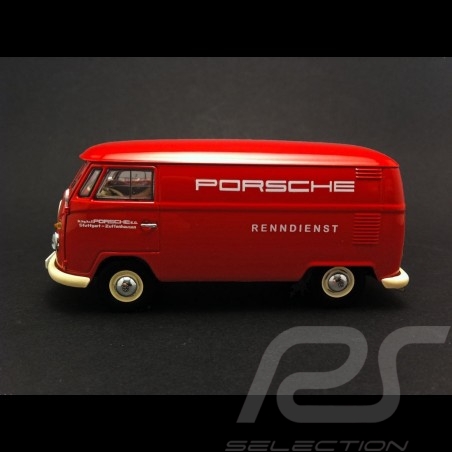 VW T1 fourgon transporteur Porsche Renndienst rouge 1/43 Premium ClassiXXS 13801