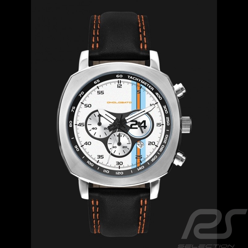 Uhr Chrono Gulf Racing silber / weiß