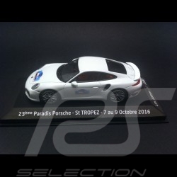 Porsche 991 Turbo S 2014 blanche Saint Tropez  1/43 Minichamps WAP0208900E
