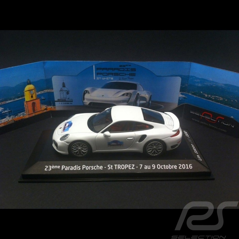 Porsche 991 Turbo S 2014 weiß Saint Tropez 1/43 Minichamps WAP0208900E