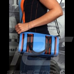 Handtasche Gulf blau Leder bowling style