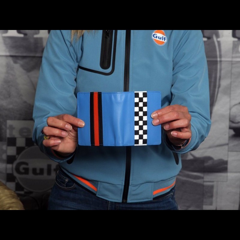 Wallet Gulf racing leather blue