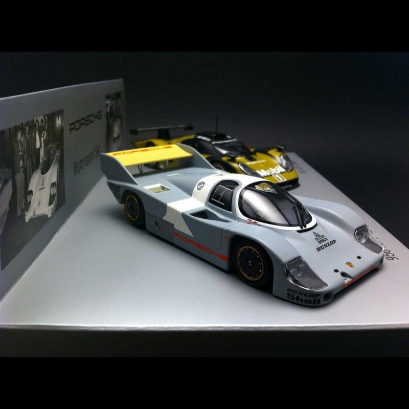 Coffret Porsche 956 KH 82 + 911 GT1 98 – Minichamps 1/43, Métal, Très Bon état !