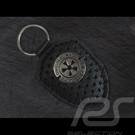 Porte-clé écusson Porsche cuir crème