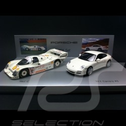 Set Porsche PDK 962 C 1986 / 997 Carrera 4S 2009 1/43 Minichamps WAP020SET21