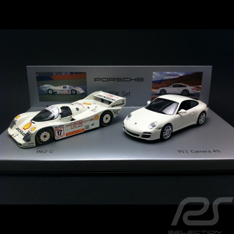 Set Porsche PDK 962 C 1986 / 997 Carrera 4S 2009 1/43 Minichamps WAP020SET21
