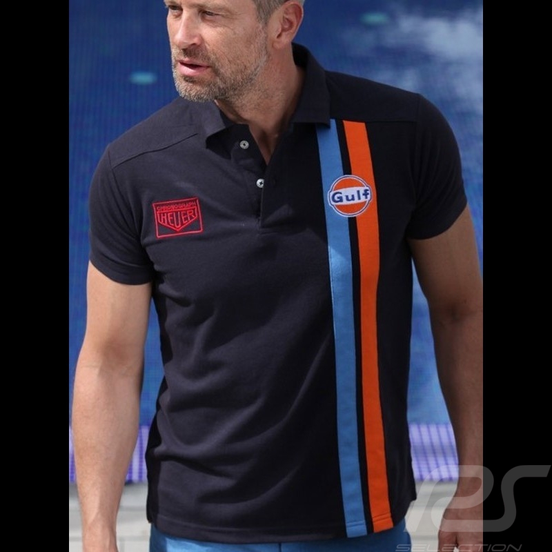 Polo Gulf Stripe marineblau - Herren