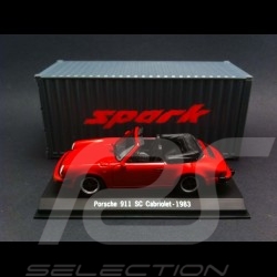 Porsche 911 SC Cabriolet 1983 red 1/43 Spark SDC005