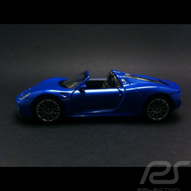 Porsche 918 Spyder Spielzeug Reibung Welly blau