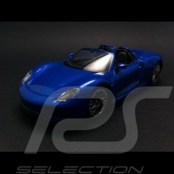 Porsche 918 Spyder pull  back toy Welly blue
