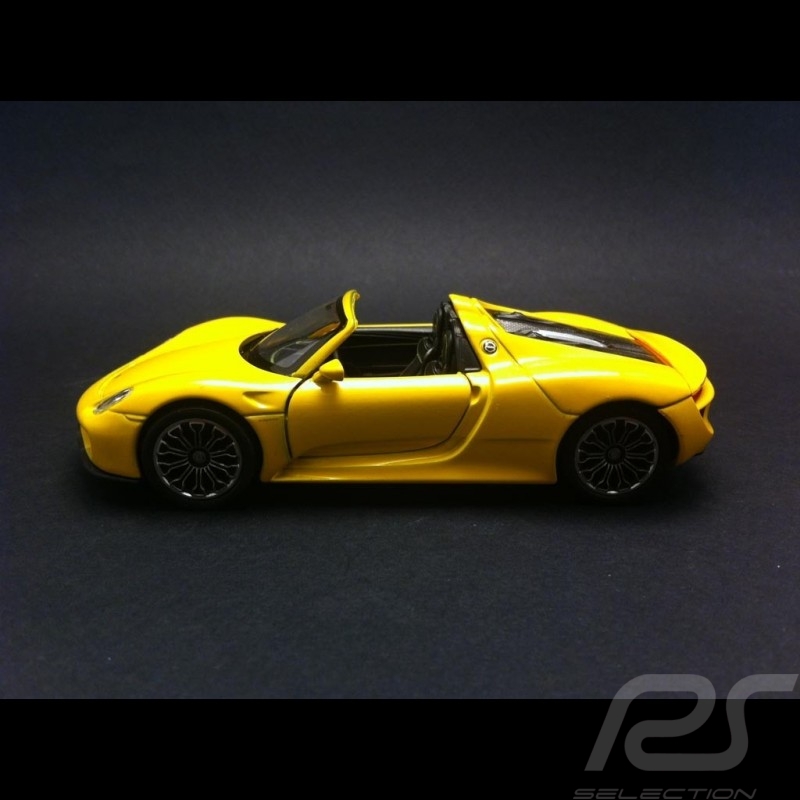 Porsche 918 Spyder gelb Spielzeug Reibung Welly MAP01026016