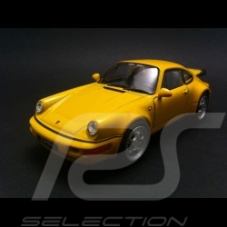 Porsche 964 Turbo type 965  Welly jaune jouet à friction pull back toy Spielzeug Reibung