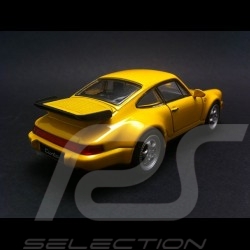Porsche 964 Turbo type 965  Welly jaune jouet à friction pull back toy Spielzeug Reibung