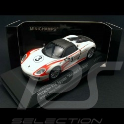 Porsche 918 Spyder Pack Weissach white / red 1/43 Minichamps 410062131