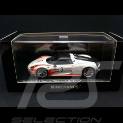 Porsche 918 Spyder Pack Weissach blanche / rouge 1/43 Minichamps 410062131