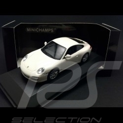 Porsche 997 Carrera 4S coupé phase II 2008 blanche white  weiß 1/43 Minichamps 403066431